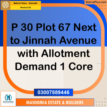 250 Sq. Yards Residential Plot for Sale in Precinct 30 -  Bahria Town, Karachi - (BP-197448)
