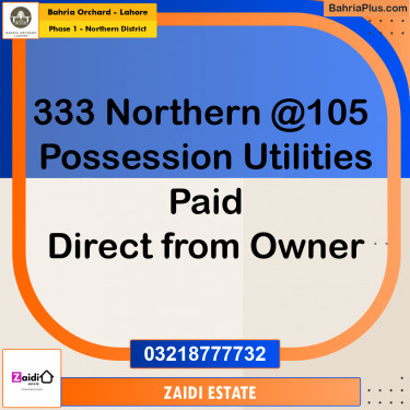 Residential Plot for Sale in Phase 1 - Northern District -  Bahria Orchard, Lahore - (BP-197459)