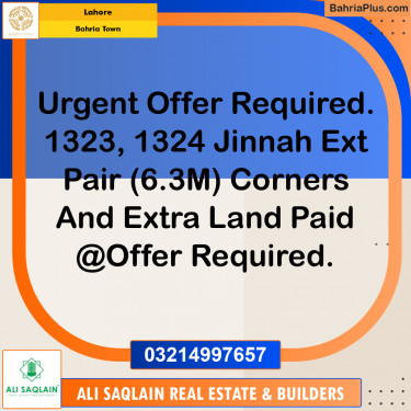 Residential Plot for Sale in Bahria Town, Lahore - (BP-197501)