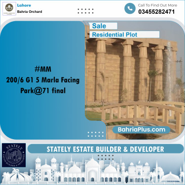 Residential Plot for Sale in Bahria Orchard, Lahore - (BP-197616)