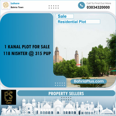 Residential Plot for Sale in Bahria Town, Lahore - (BP-197643)