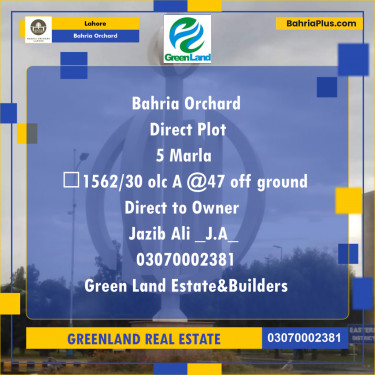 Residential Plot for Sale in Bahria Orchard, Lahore - (BP-197665)