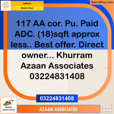 Residential Plot for Sale in Bahria Town, Lahore - (BP-197759)