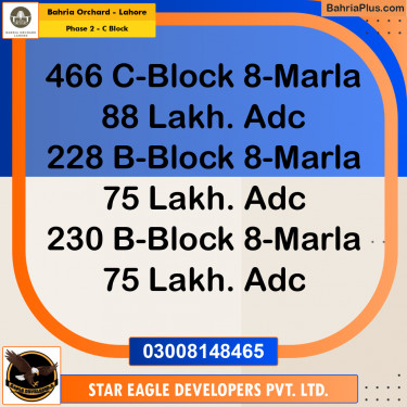 Residential Plot for Sale in Phase 2 - C Block -  Bahria Orchard, Lahore - (BP-197818)