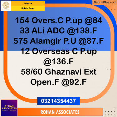 Residential Plot for Sale in Bahria Town, Lahore - (BP-197877)