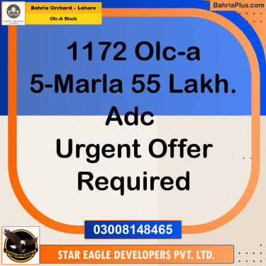 Residential Plot for Sale in OLC-A Block -  Bahria Orchard, Lahore - (BP-197897)