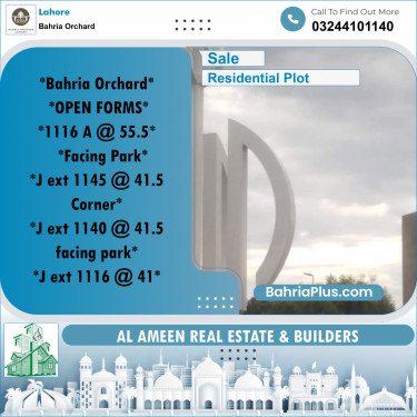 Residential Plot for Sale in Bahria Orchard, Lahore - (BP-198047)