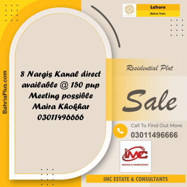 Residential Plot for Sale in Bahria Town, Lahore - (BP-198159)