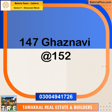 Residential Plot for Sale in Sector F - Ghaznavi Block -  Bahria Town, Lahore - (BP-198242)