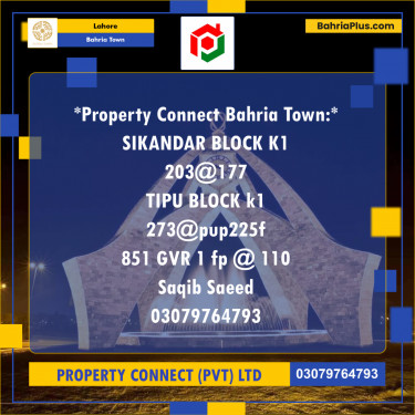 Residential Plot for Sale in Bahria Town, Lahore - (BP-198284)