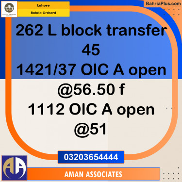 Residential Plot for Sale in Bahria Orchard, Lahore - (BP-198291)