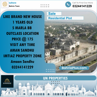 Residential Plot for Sale in Bahria Town, Lahore - (BP-198307)