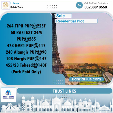 Residential Plot for Sale in Bahria Town, Lahore - (BP-198474)