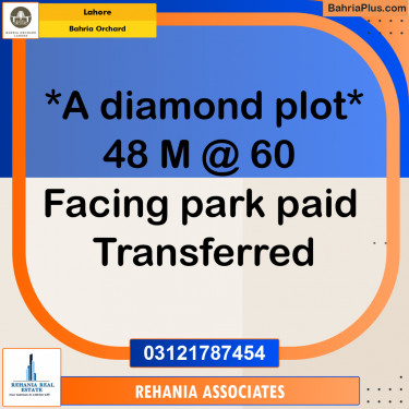 Residential Plot for Sale in Bahria Orchard, Lahore - (BP-198598)