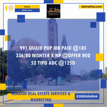 Residential Plot for Sale in Bahria Town, Lahore - (BP-198664)