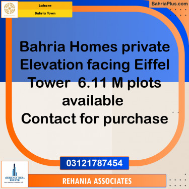 Residential Plot for Sale in Bahria Town, Lahore - (BP-198731)