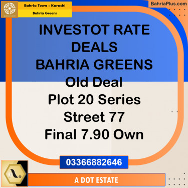 75 Sq. Yards Residential Plot for Sale in Bahria Greens -  Bahria Town, Karachi - (BP-198752)