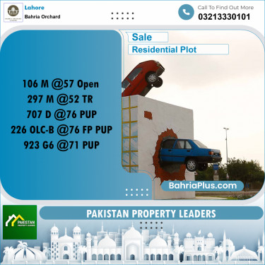 Residential Plot for Sale in Bahria Orchard, Lahore - (BP-198826)