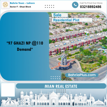 Residential Plot for Sale in Sector F - Ghazi Block -  Bahria Town, Lahore - (BP-198830)