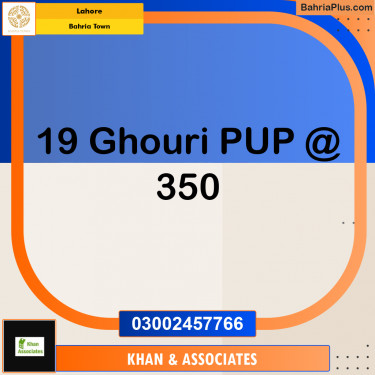Residential Plot for Sale in Bahria Town, Lahore - (BP-198861)
