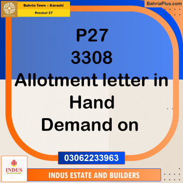 125 Sq. Yards Residential Plot for Sale in Precinct 27 -  Bahria Town, Karachi - (BP-198930)