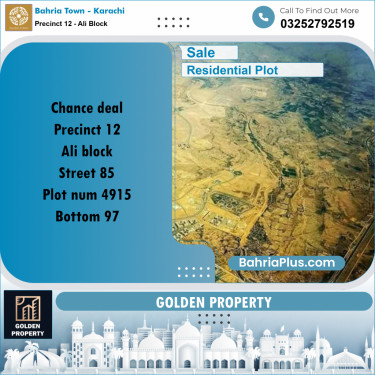 125 Sq. Yards Residential Plot for Sale in Precinct 12 - Ali Block -  Bahria Town, Karachi - (BP-198940)