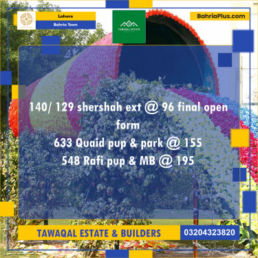 Residential Plot for Sale in Bahria Town, Lahore - (BP-198943)