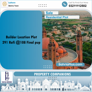 Residential Plot for Sale in Bahria Town, Lahore - (BP-198982)