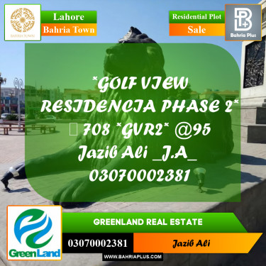 Residential Plot for Sale in Bahria Town, Lahore - (BP-199023)