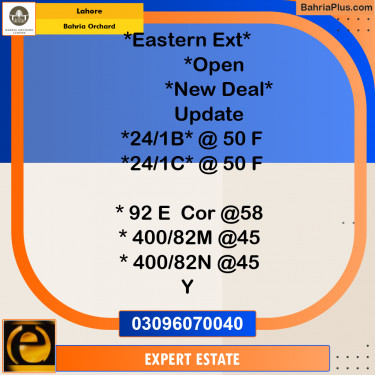 5 Marla Residential Plot for Sale in Bahria Orchard, Lahore - (BP-199192)