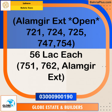 Residential Plot for Sale in Bahria Town, Lahore - (BP-199316)