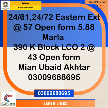 Residential Plot for Sale in Bahria Orchard, Lahore - (BP-199358)