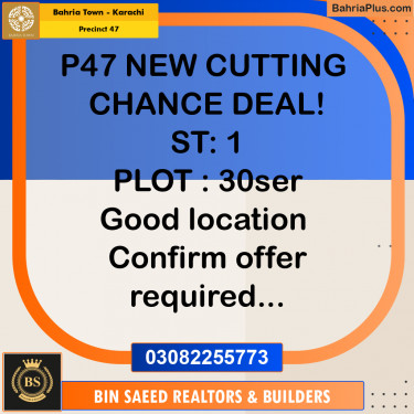 Residential Plot for Sale in Precinct 47 -  Bahria Town, Karachi - (BP-199463)