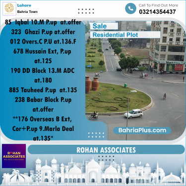 Residential Plot for Sale in Bahria Town, Lahore - (BP-199472)
