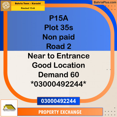 125 Sq. Yards Residential Plot for Sale in Precinct 15-A -  Bahria Town, Karachi - (BP-199673)