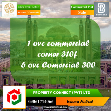 Commercial Plot for Sale in Overseas C Commercial -  Bahria Town, Lahore - (BP-199739)