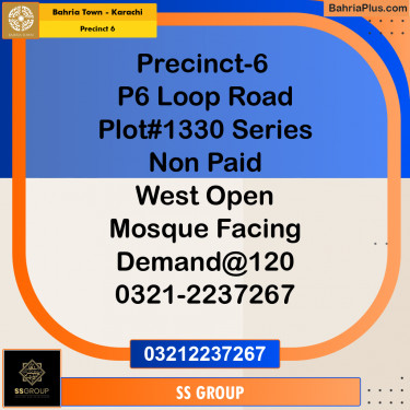 250 Sq. Yards Residential Plot for Sale in Precinct 6 -  Bahria Town, Karachi - (BP-199751)