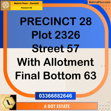 125 Sq. Yards Residential Plot for Sale in Precinct 28 -  Bahria Town, Karachi - (BP-199754)