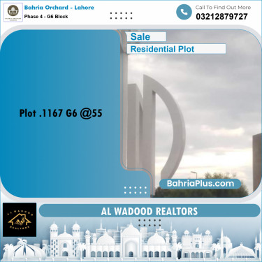10 Marla Residential Plot for Sale in Phase 4 - G6 Block -  Bahria Orchard, Lahore - (BP-199800)