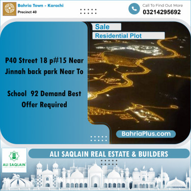 500 Sq. Yards Residential Plot for Sale in Precinct 40 -  Bahria Town, Karachi - (BP-199822)