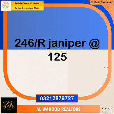 10 Marla Residential Plot for Sale in Sector C - Janiper Block -  Bahria Town, Lahore - (BP-199833)