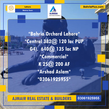 Residential Plot for Sale in Bahria Town, Lahore - (BP-199943)