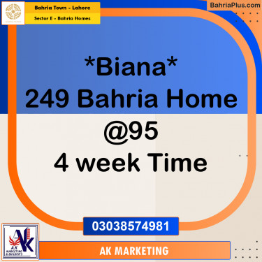6 Marla Residential Plot for Sale in Sector E - Bahria Homes -  Bahria Town, Lahore - (BP-199982)