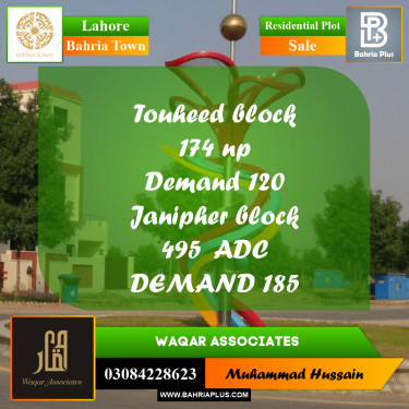 Residential Plot for Sale in Bahria Town, Lahore - (BP-200017)