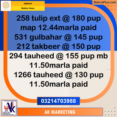 Residential Plot for Sale in Bahria Town, Lahore - (BP-200087)