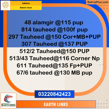 Residential Plot for Sale in Bahria Town, Lahore - (BP-200122)