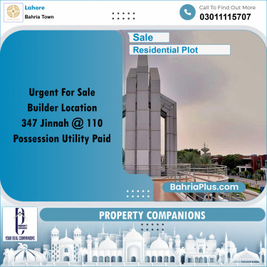 Residential Plot for Sale in Bahria Town, Lahore - (BP-200129)
