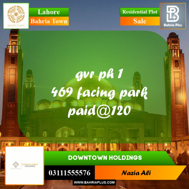 Residential Plot for Sale in Bahria Town, Lahore - (BP-200166)