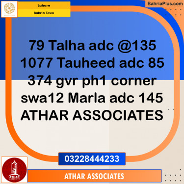 Residential Plot for Sale in Bahria Town, Lahore - (BP-200178)