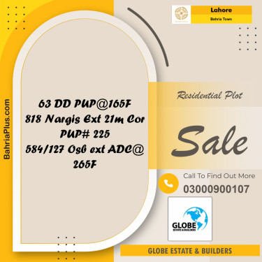 Residential Plot for Sale in Bahria Town, Lahore - (BP-200192)